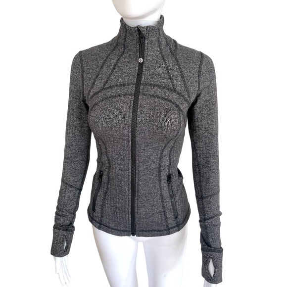EUC Lululemon Define Jacket Herringbone Gray 4 - Picture 16 of 16